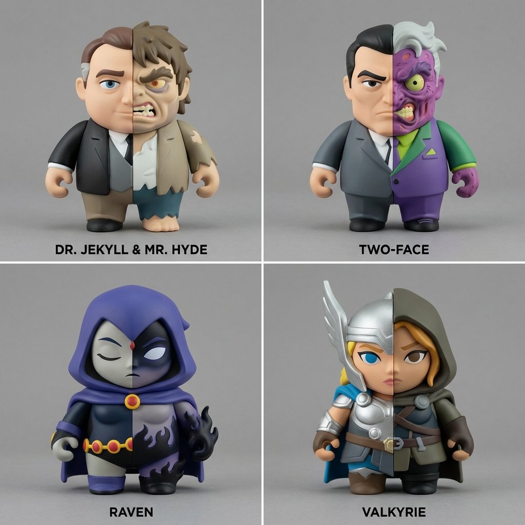 Split Identity Vinyl Art Toy Design