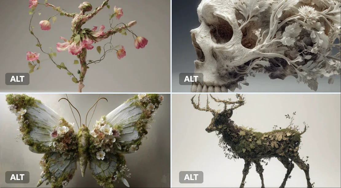 Surreal Fusion of Organic Growth and Nature Design