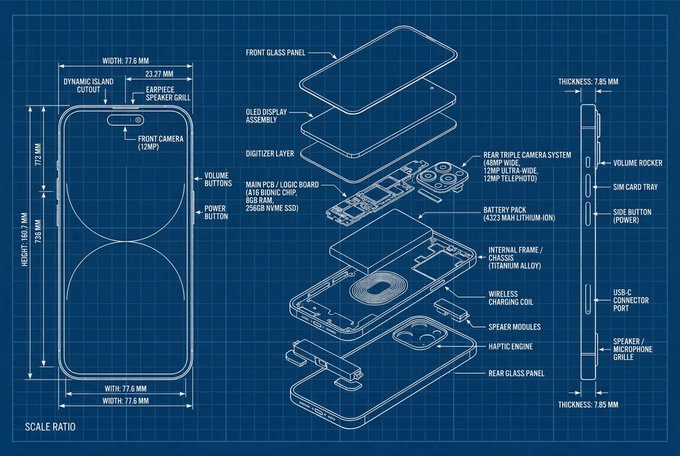 Technical Blueprint Product Schematic