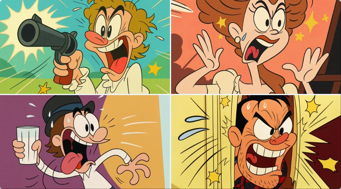 Transform Image into Classic Tex Avery / Looney Tunes Cartoon Style