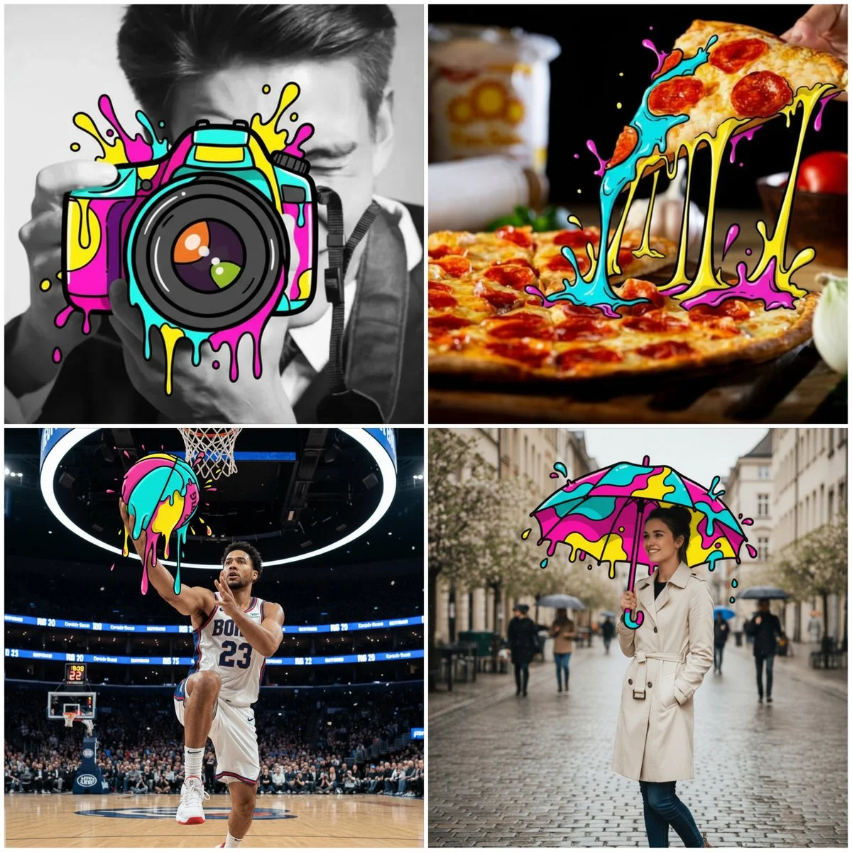 Transform the [OBJECT] in the Photo to a Vibrant Cartoon Illustration Style
