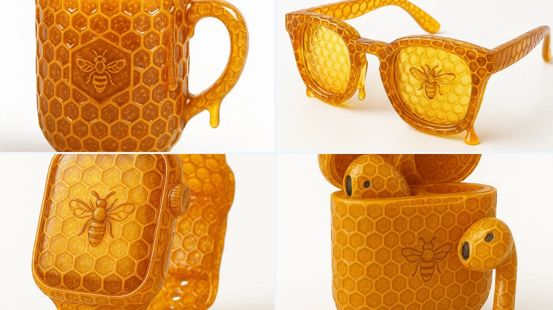 Transparent Honeycomb Transformation Object