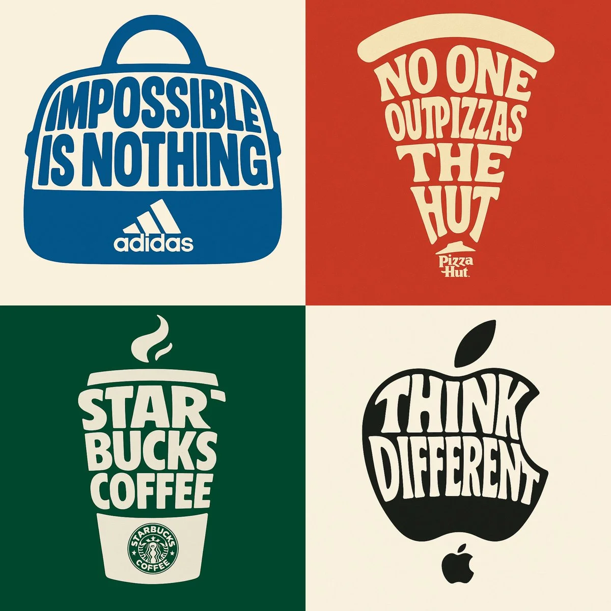 Typographic Illustration Shaped Like an {OBJECT}