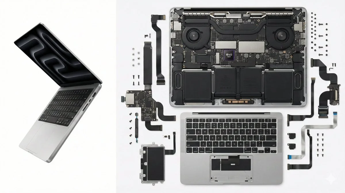 Ultimate Disassembly of MacBook Pro Laptop
