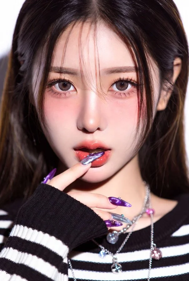 Ultra-Close-Up Portrait of an East Asian Woman