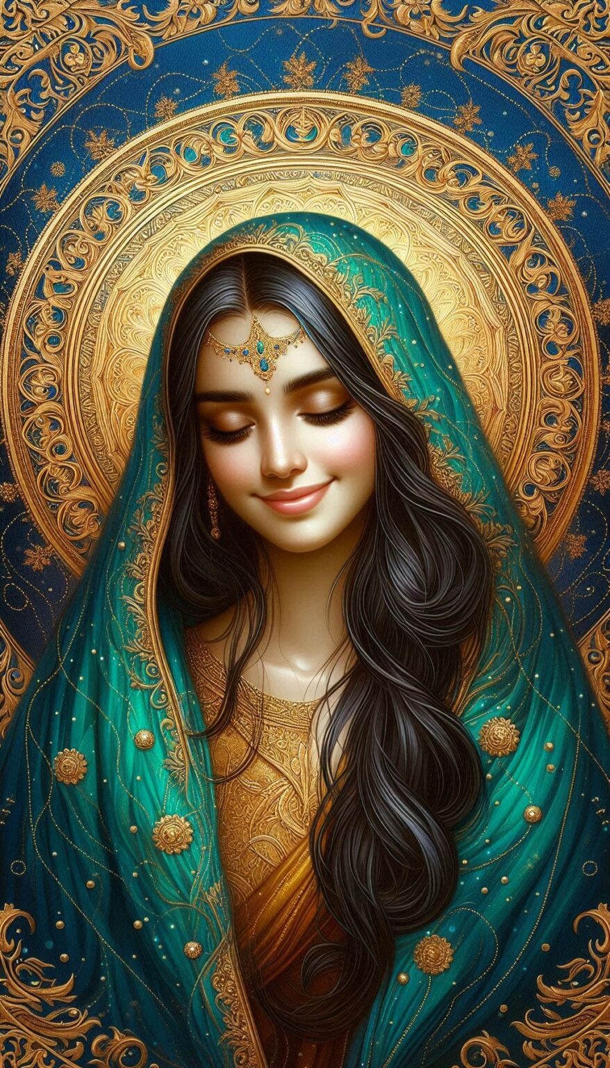 Young Smiling Woman in 3D