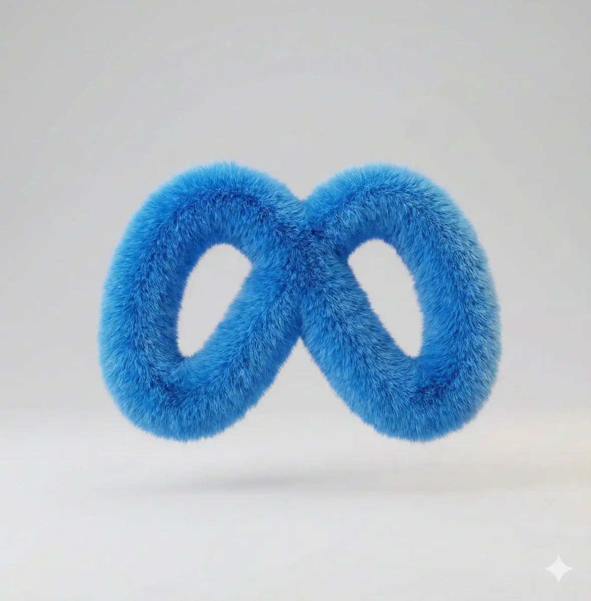 Ultra-realistic Fluffy Fur 3D Logo Render