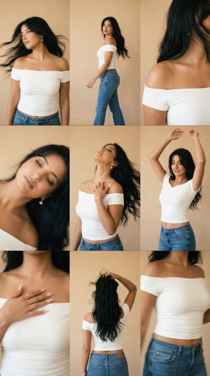 Warm Studio Motion Blur Contact Sheet