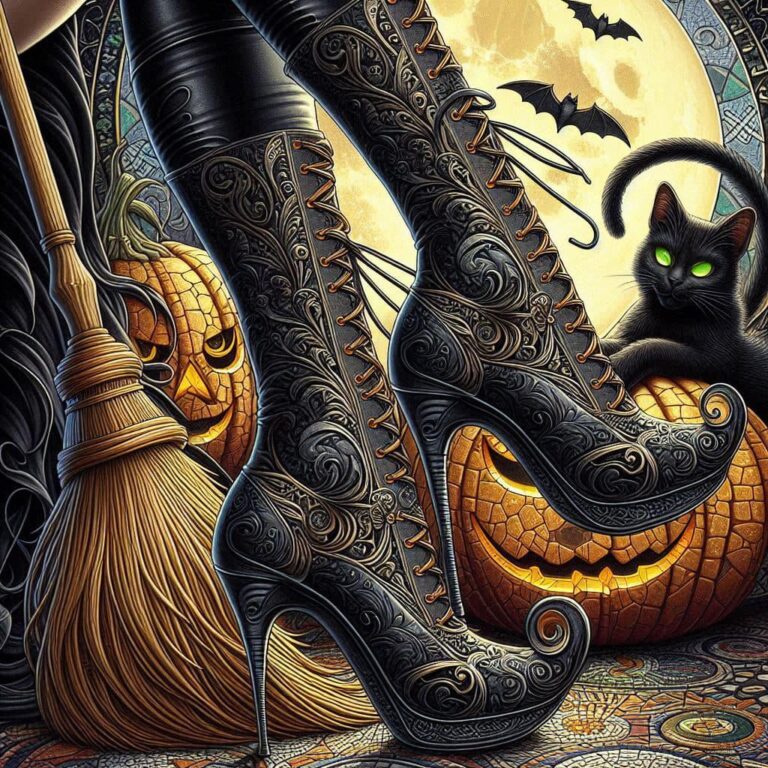 Vintage Witch Boots Gothic Realism
