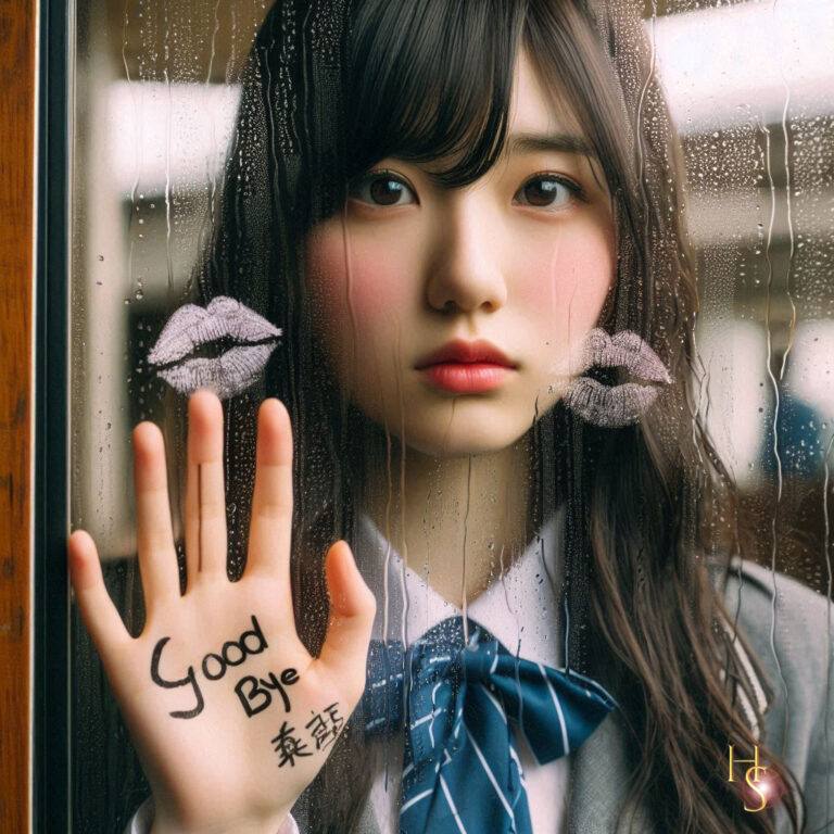Japanese Schoolgirl Uniform in Rain