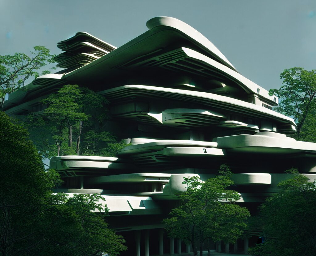 Futuristic Sci-fi Intricate Rural Architectural Masterpiece