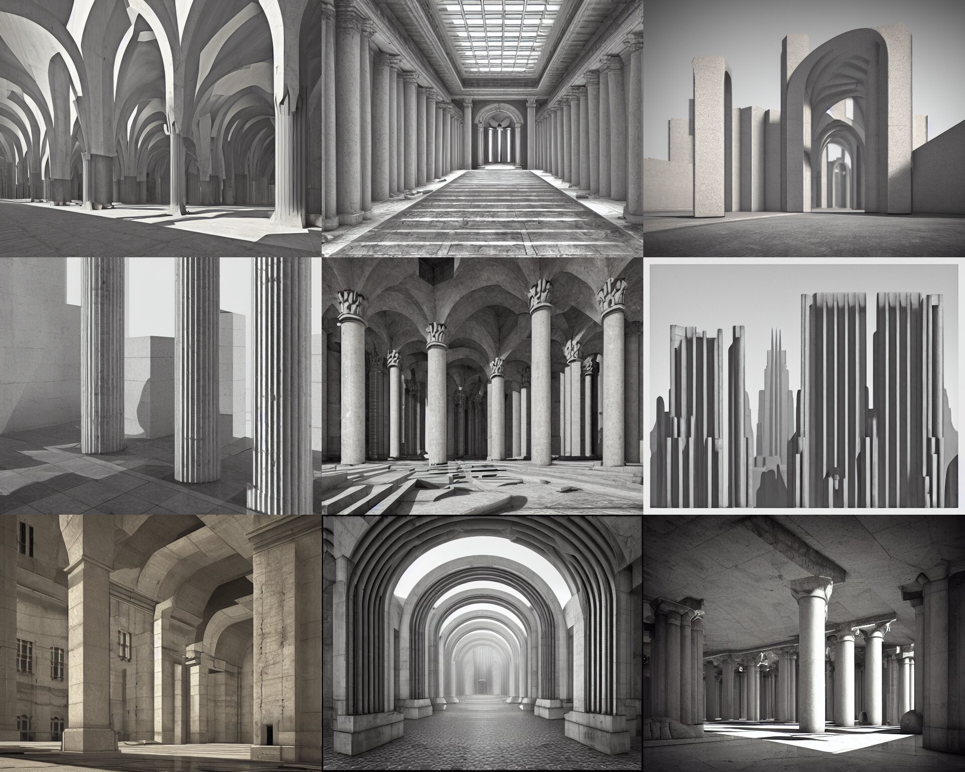 Music Album Cover Brutal Concrete Roman Architecture