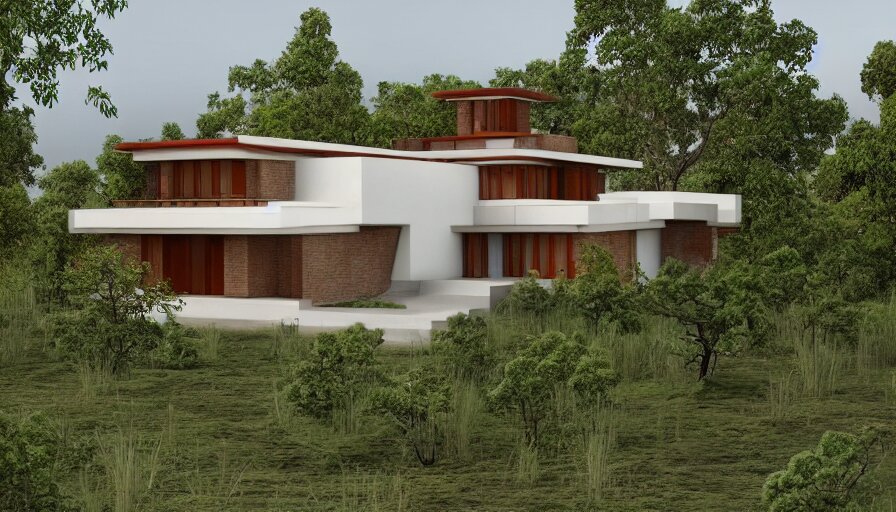 Modern Temple House Inspired