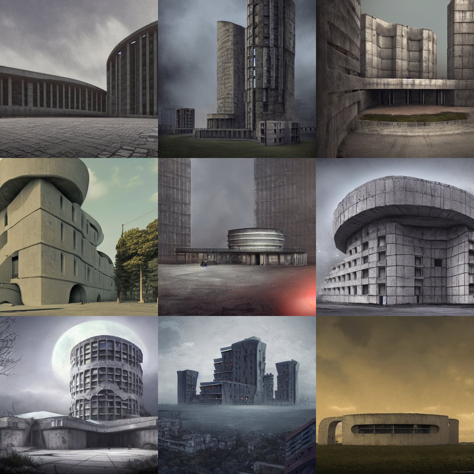 Matte Painting of the Exterior View of Ring