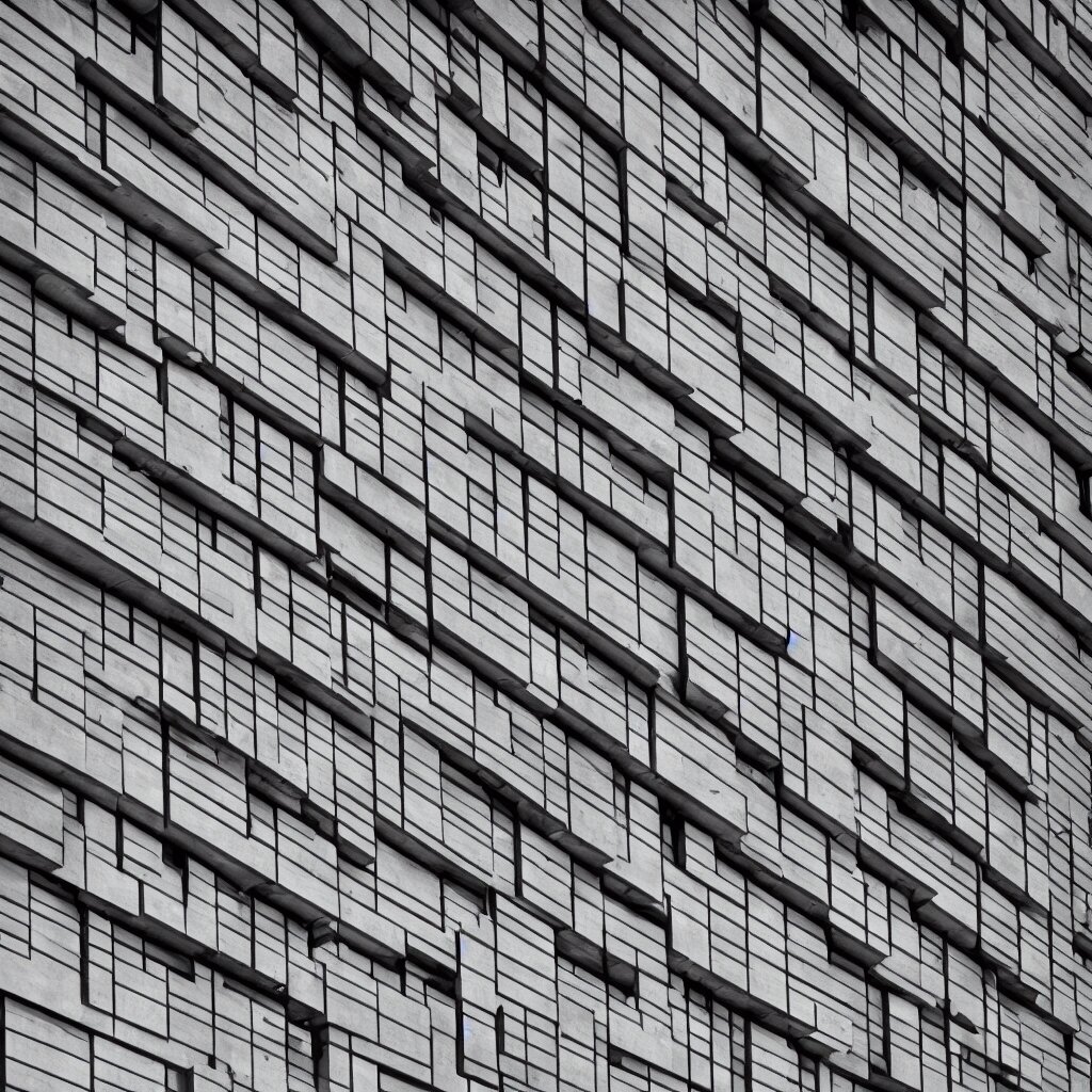 Photograph of a Geometric Concrete Mid-century Brutalist Building on Instagram