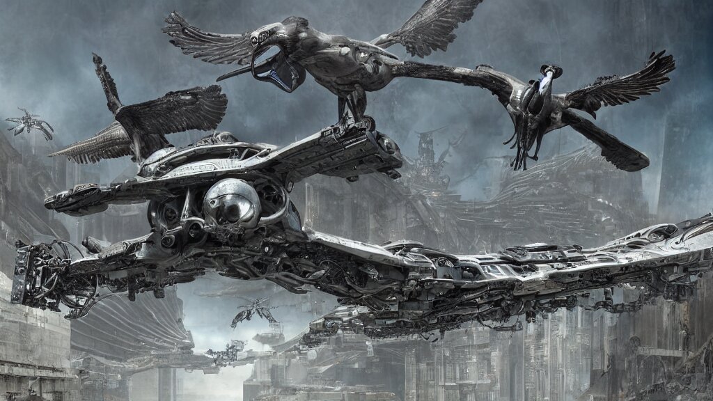 Organic Mechanical Metal Osprey Aircraft