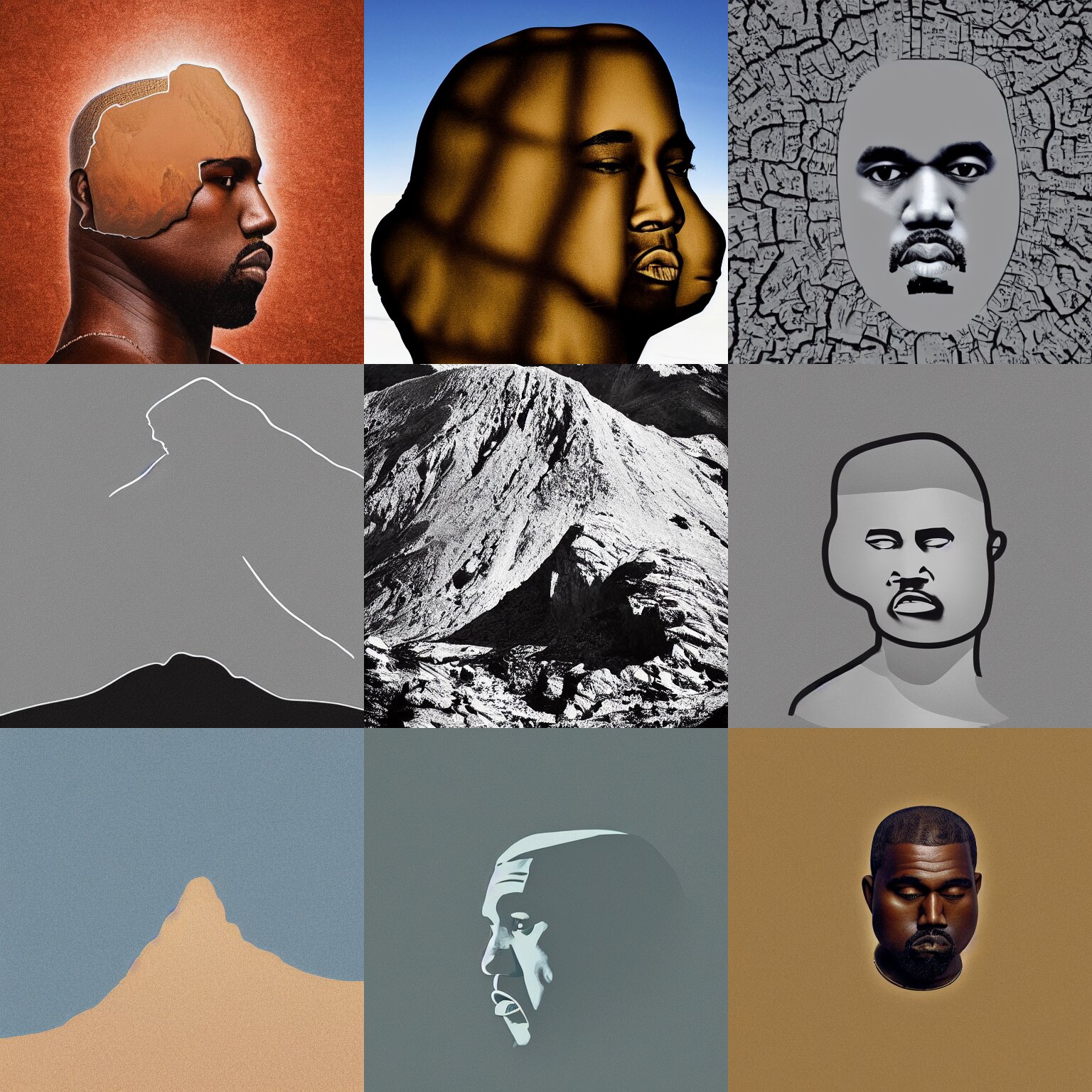 Mountain Shaped Like Kanye West's Head