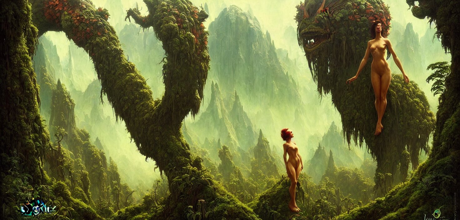 Exquisite Imaginative Alien Creature Poster Art