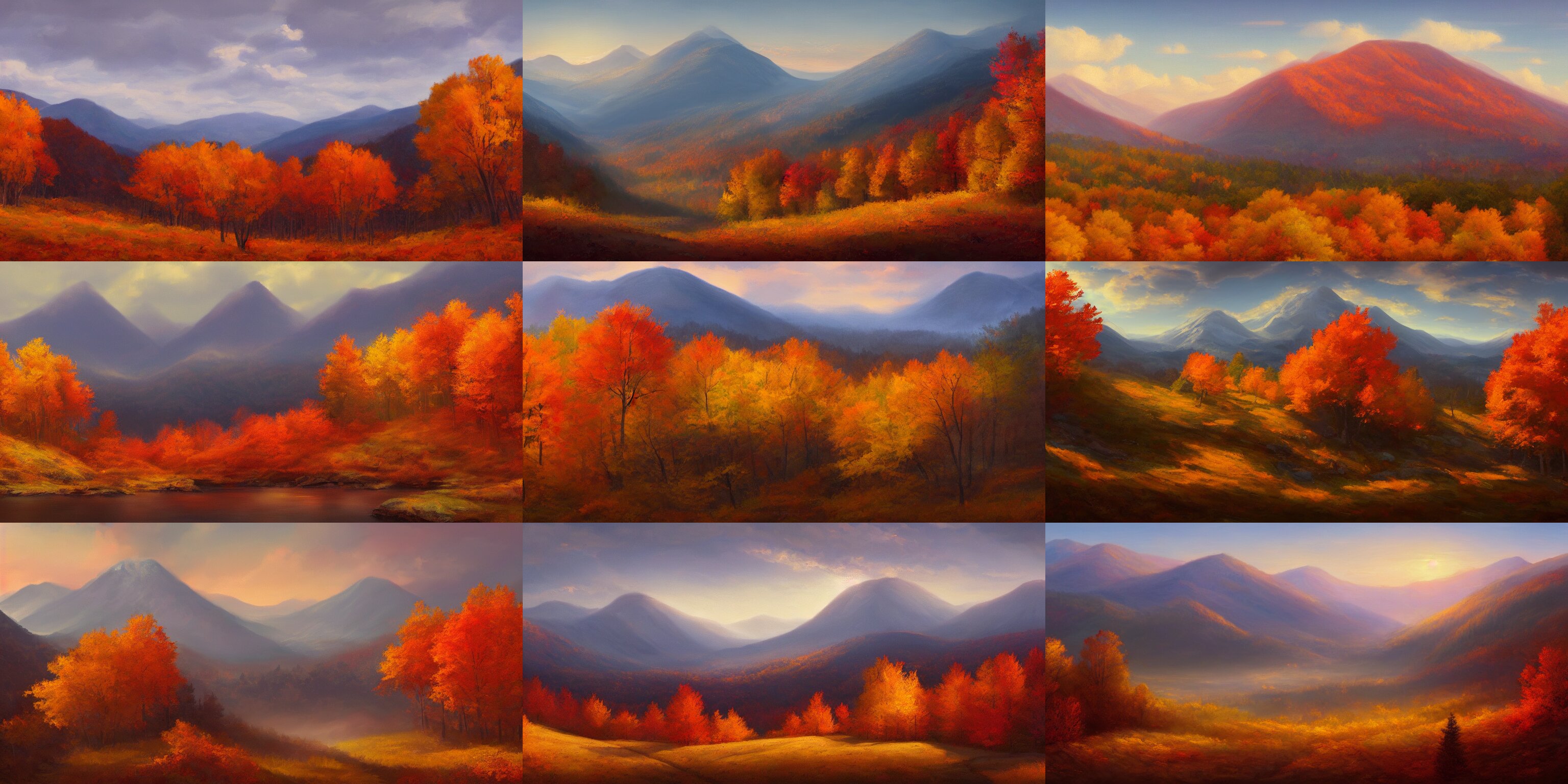 Landscape Portrait of a Mountain Range
