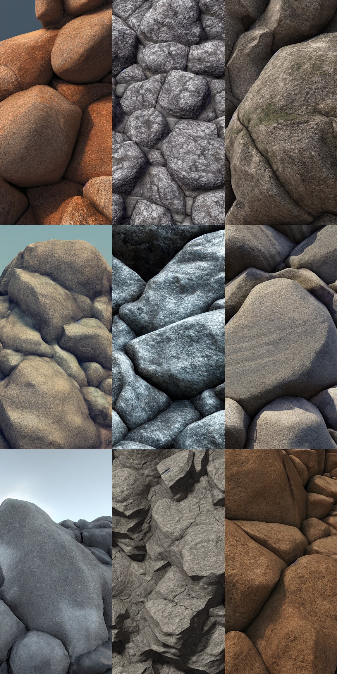 Rock Texture Mountain Landscape