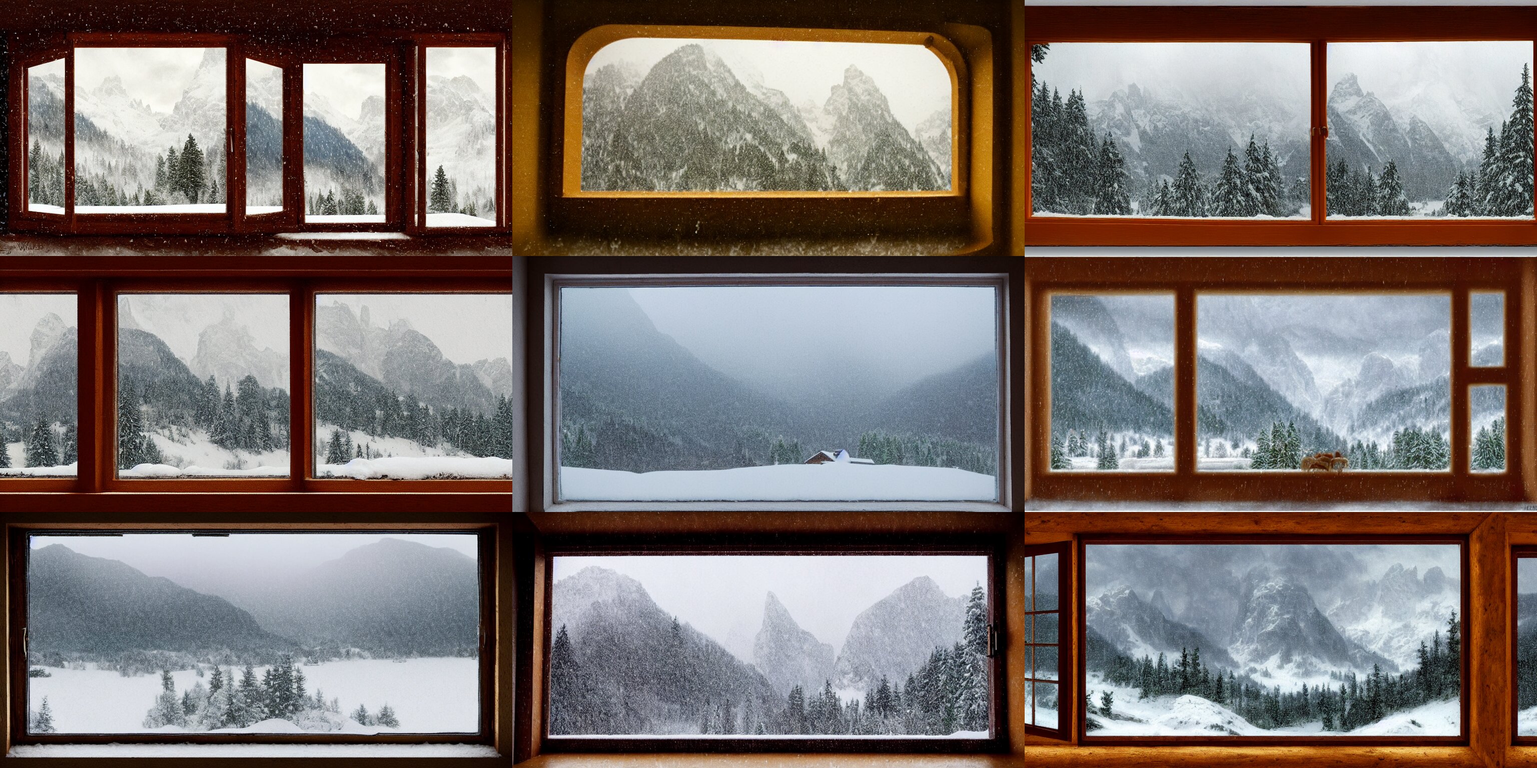 Matte Painting of View Through a Rain