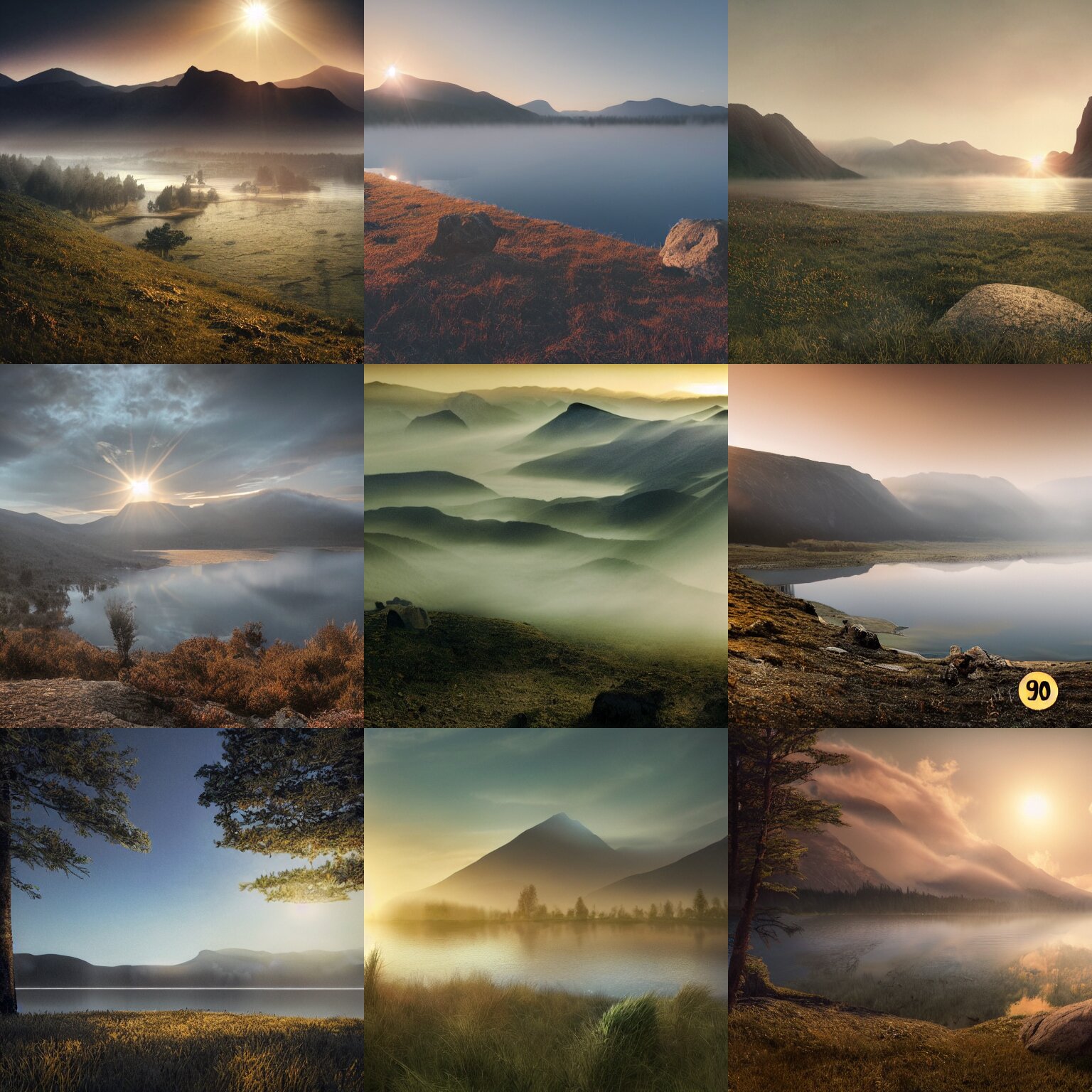Epic Landscape with a Lake