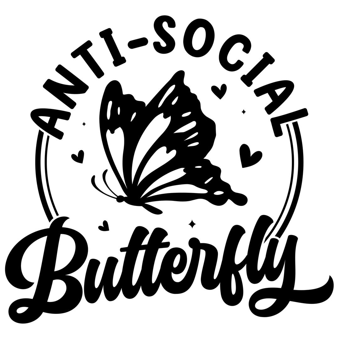 SVG: Anti Social Butterfly