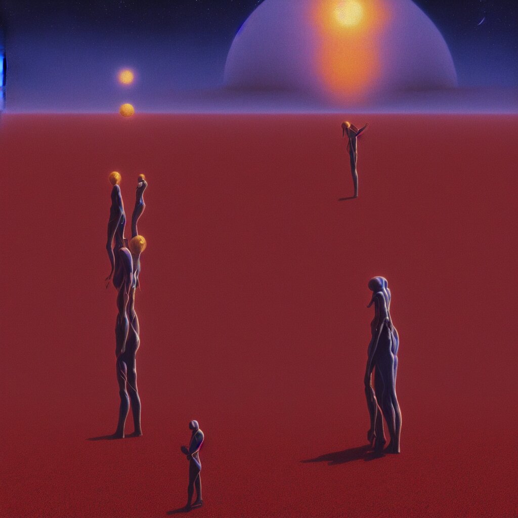 High Detailed Progressive Rock 70s Album Cover Style