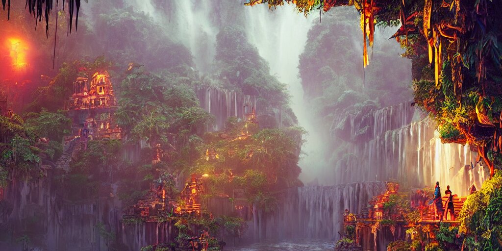 Aztec Jungle Village Ornate