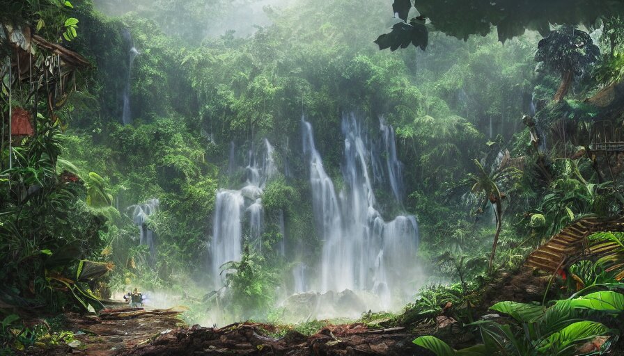 Abandoned Zoo Covered Sunny Morning
