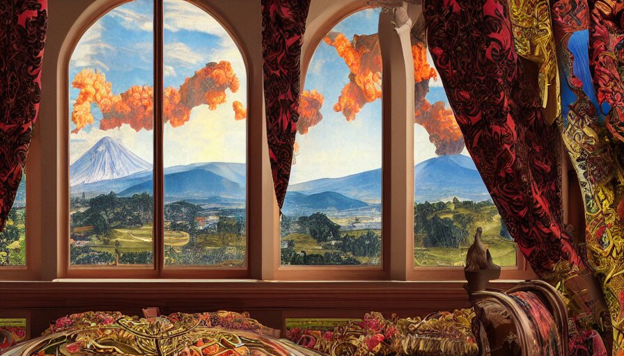 Huge Standalone Hyperrealistic Photorealistic Hyperdetailed Elaborate Window