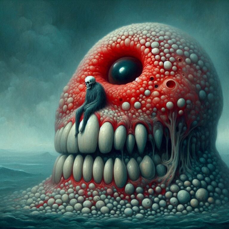 Enormous Fish Skull Art Surrealism