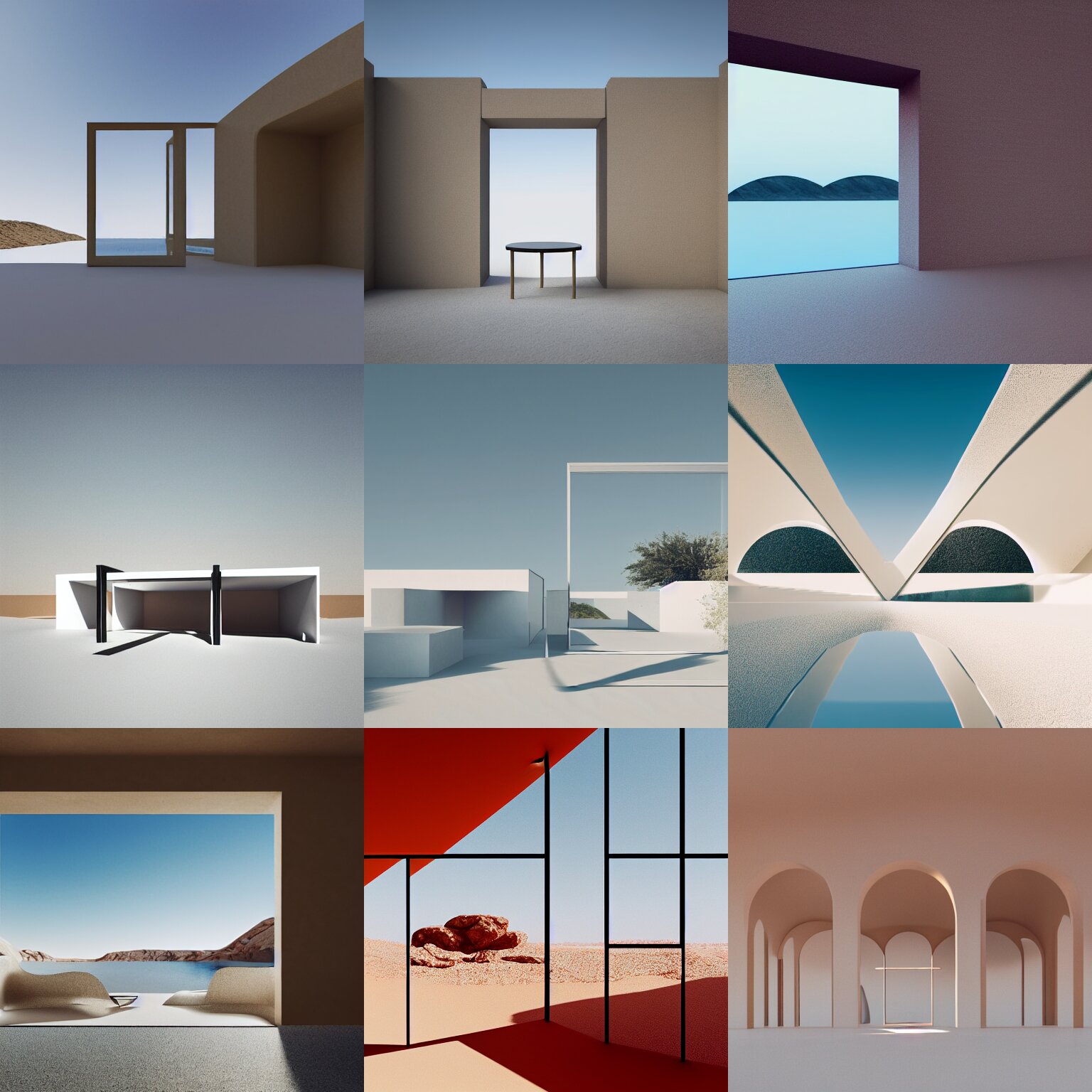 Surrealist Interiors Minimalism