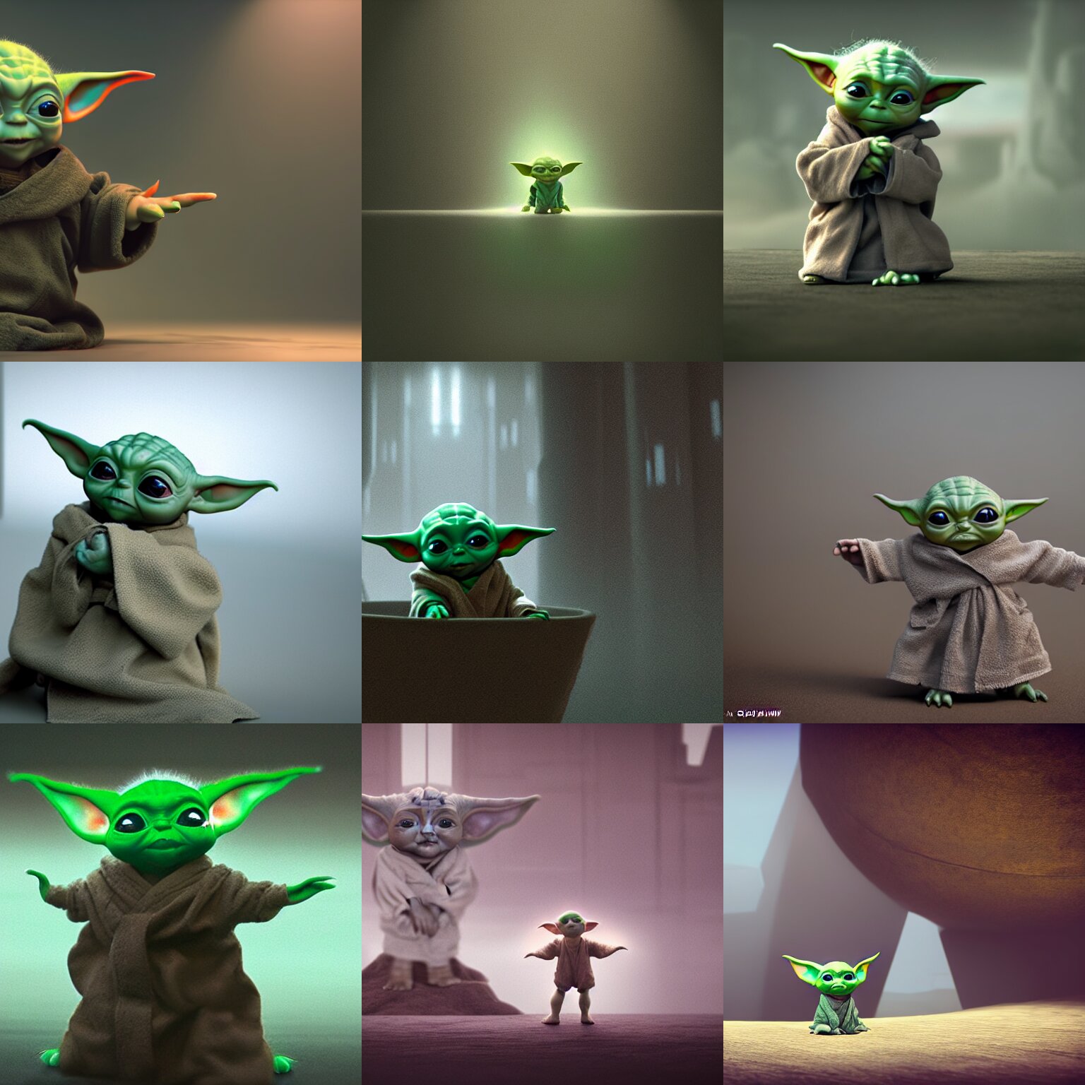Baby Yoda in Cinematic