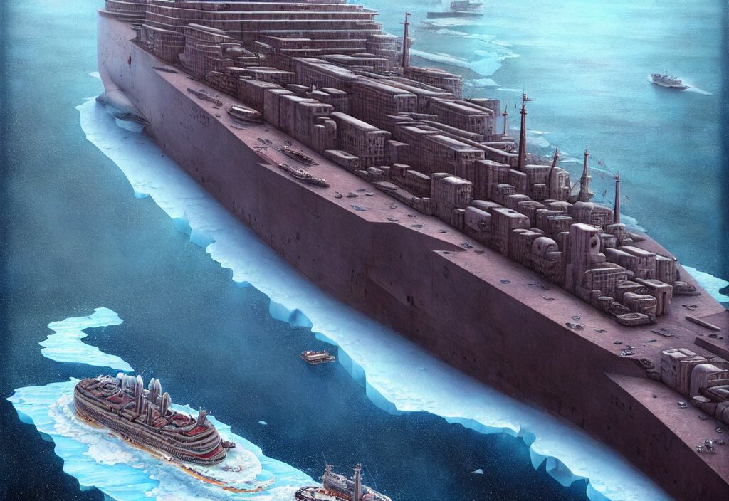 One Enormous Gigantic Steel Ship
