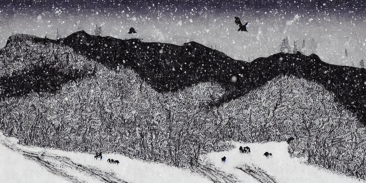 Laurentian Appalachian Mountains in Winter