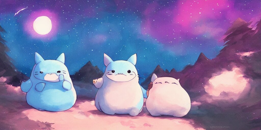 Glowing Snorlax Totoro