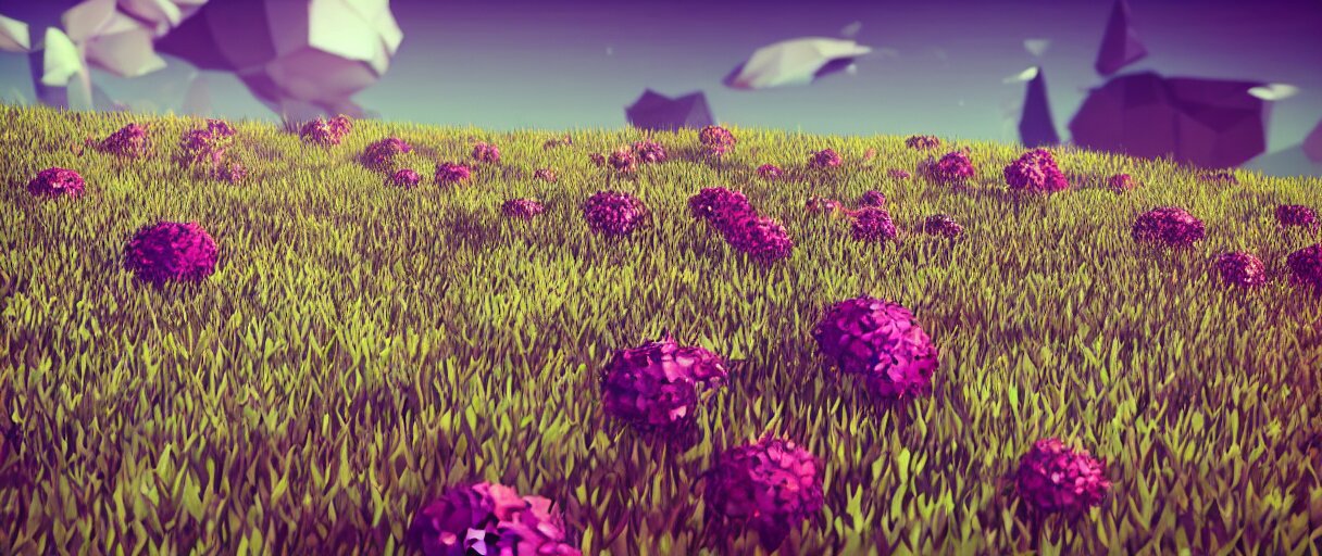 3 D Render Low Poly Art