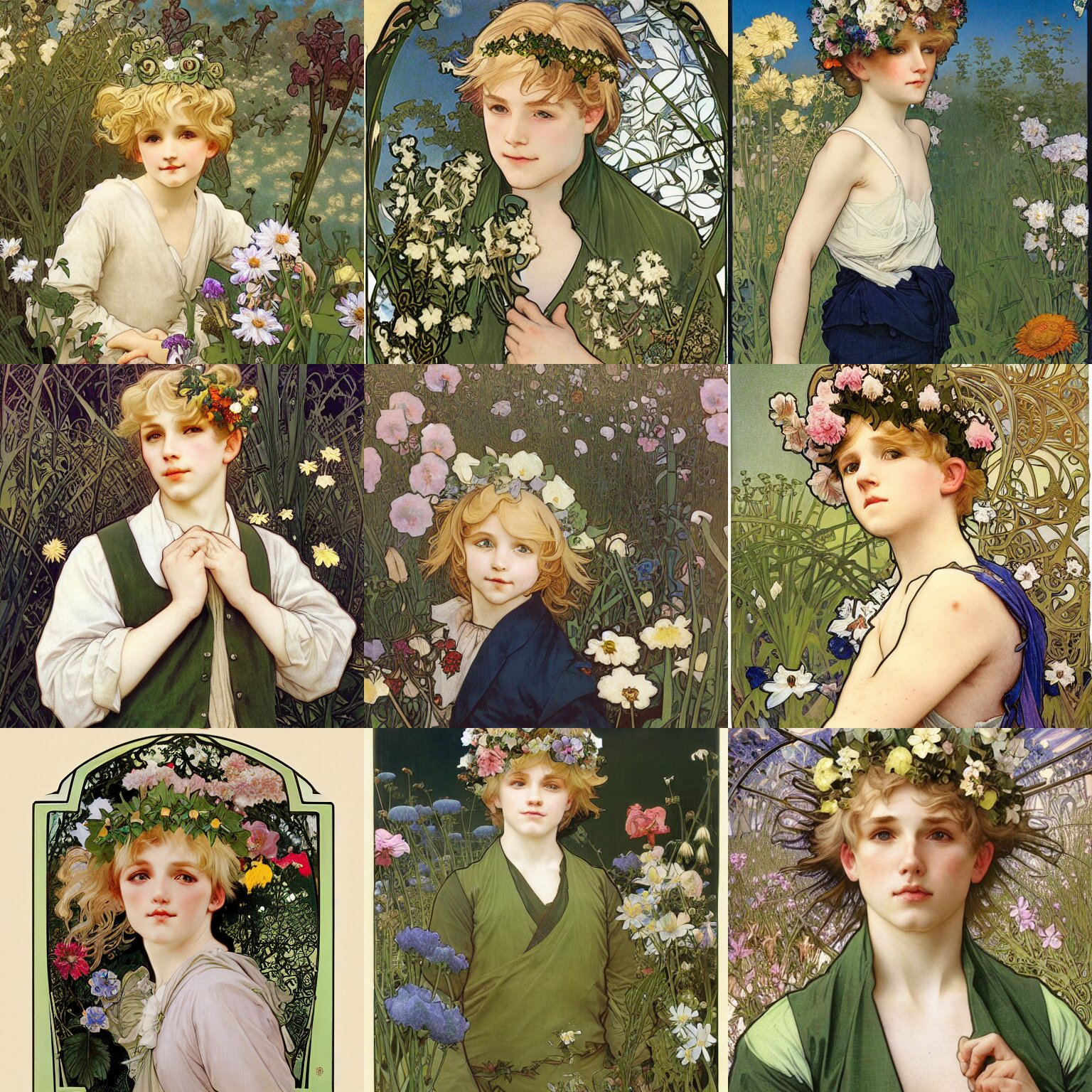 Young Boy with Blonde Hair