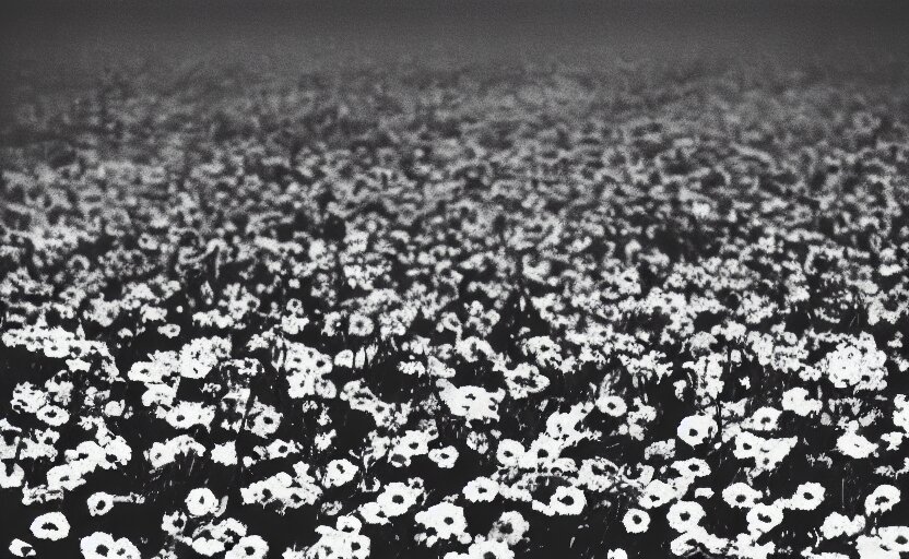Black Box on the Field Flowers