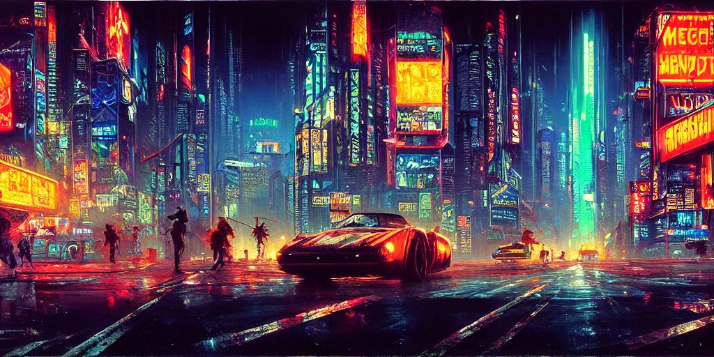 Cyberpunk Night Street