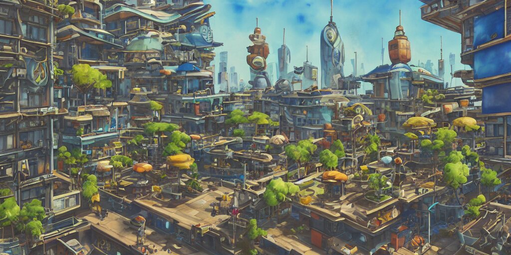 Overwatch Building Stylized