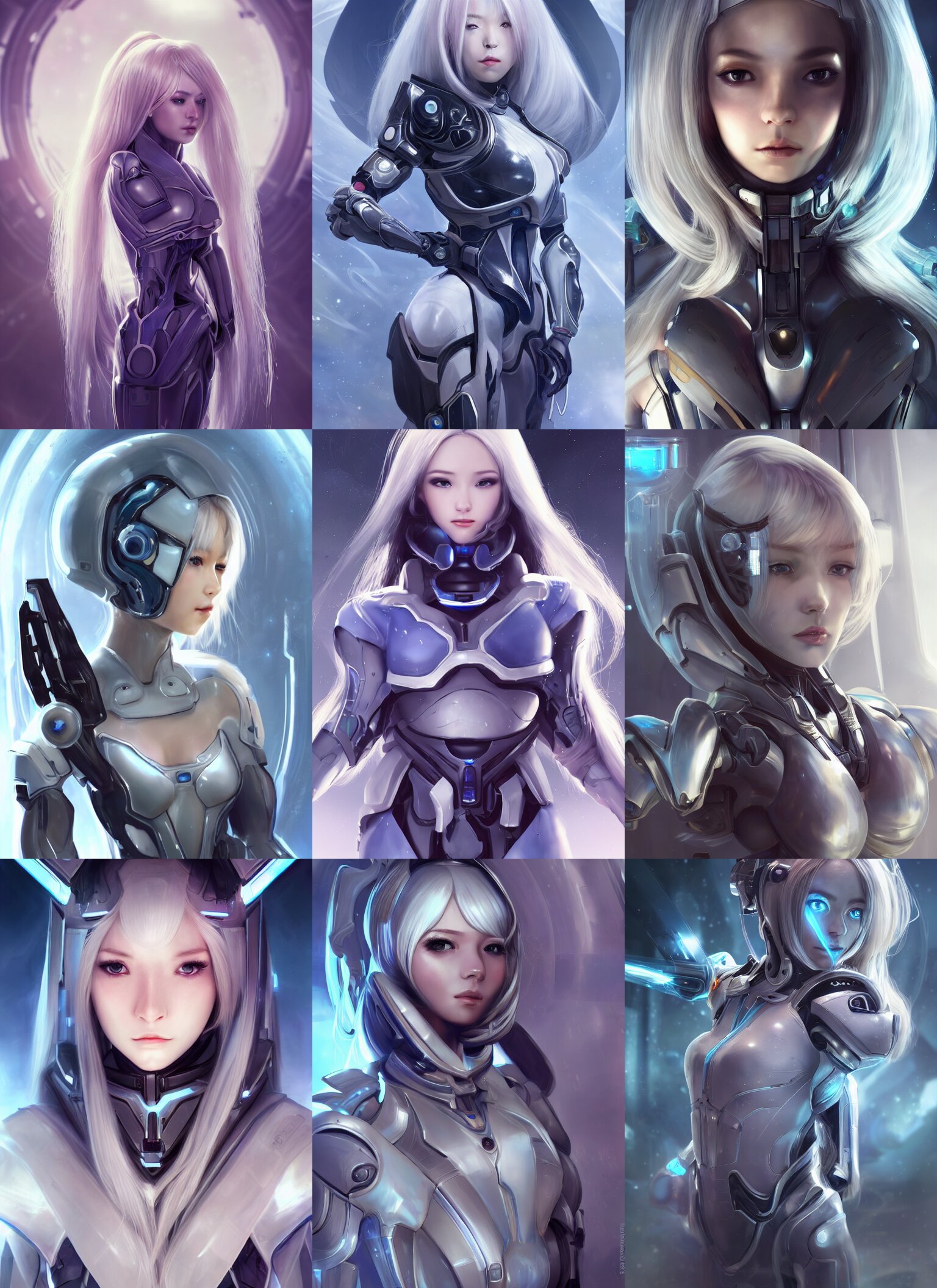 Perfect Android Girl Warframe Armor