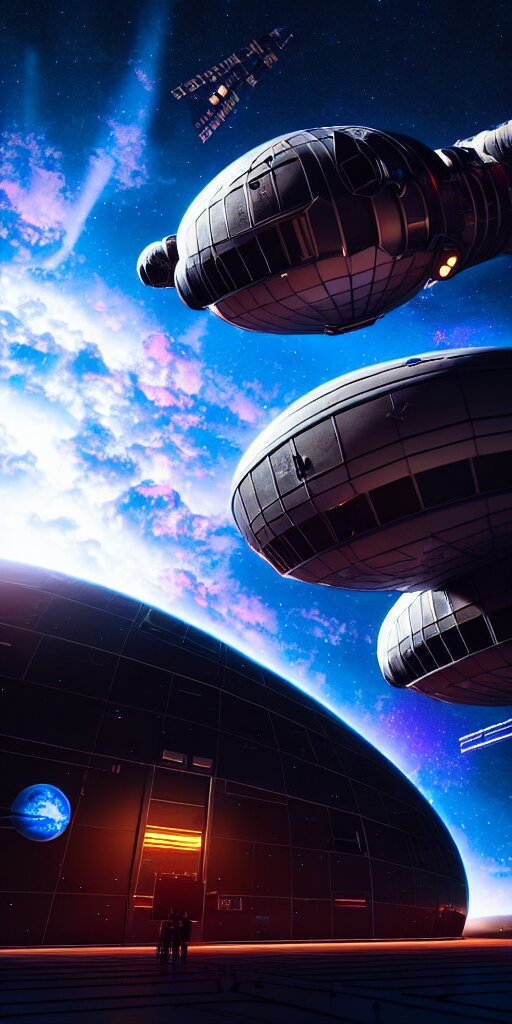 Exterior of Space Station Mega Church