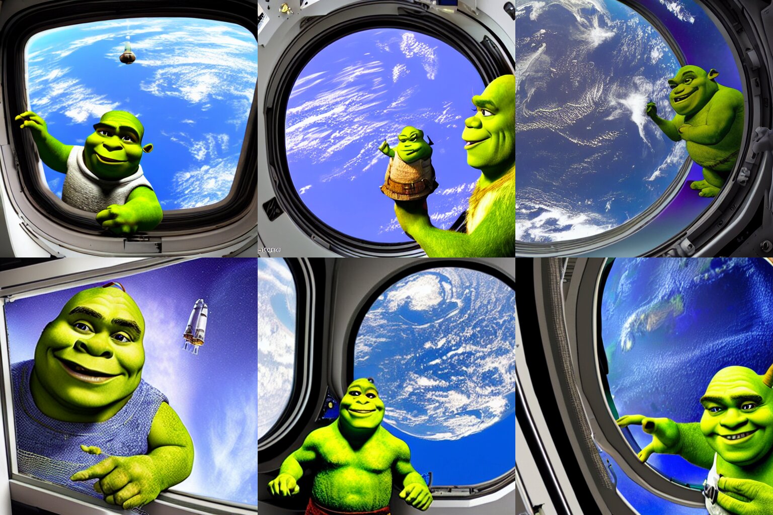 Shrek on the International Space Station