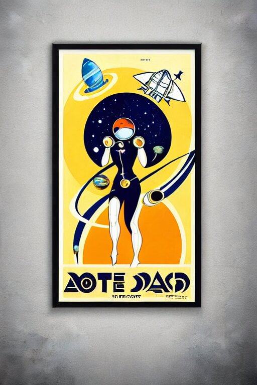 Art Nouveau Art Deco Travel Poster
