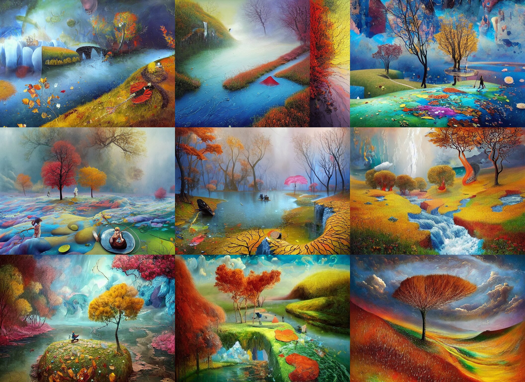 Masterpiece! Matte of the Four Seasons on an Alien! Landscape