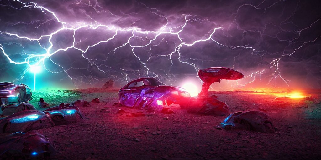 Hammers and Brains with Lightning in an Alien Landscape