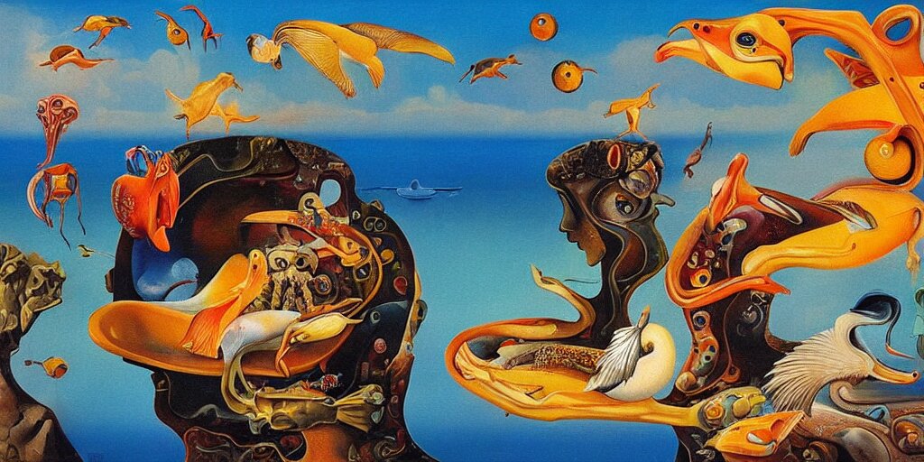 Beautiful Abstract with Goldfish