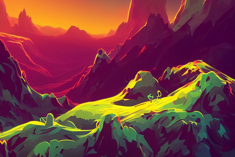 Beautiful Alien Landscape No Man's Sky Anton Fadeev Asher Brown Durand Resolution